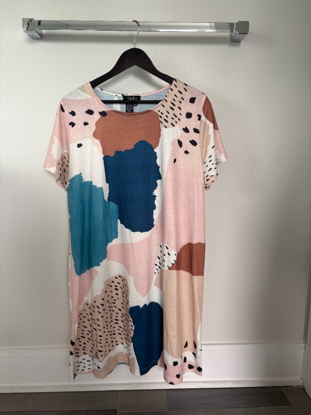 Papillon Abstract Brushstroke Shift Dress Size XXL